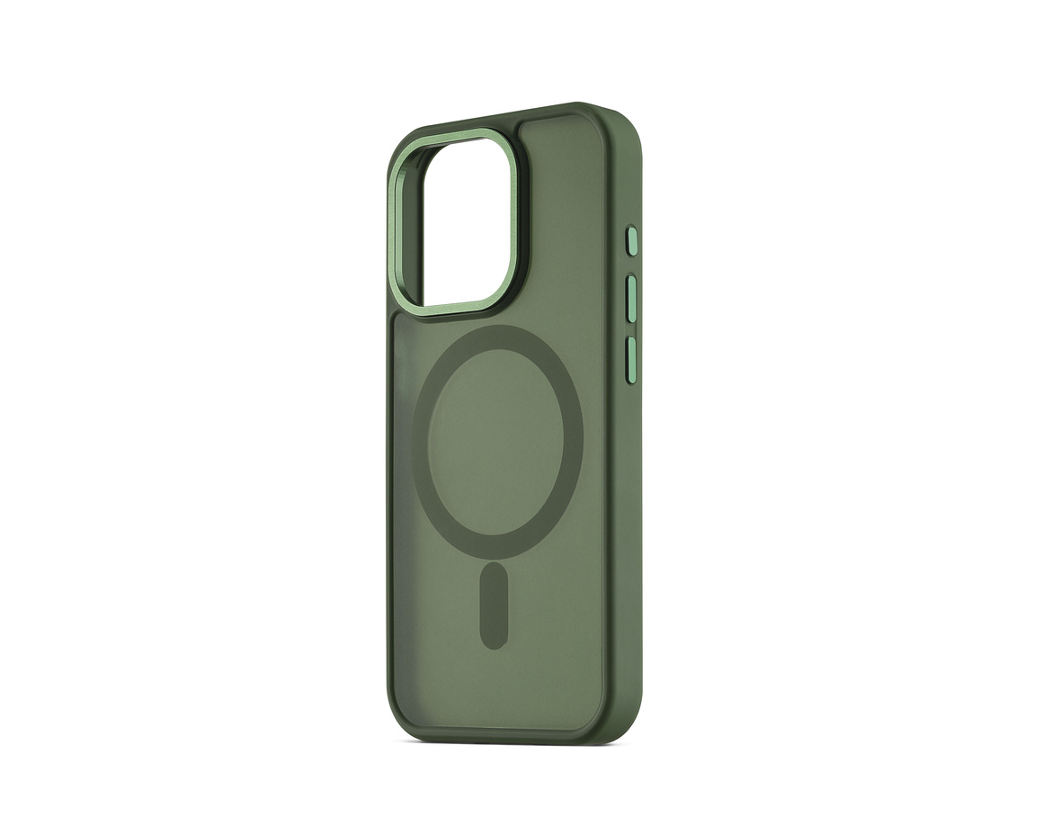 C&C - Berry skyddande skal med magnet för iPhone 15 Pro Max Green