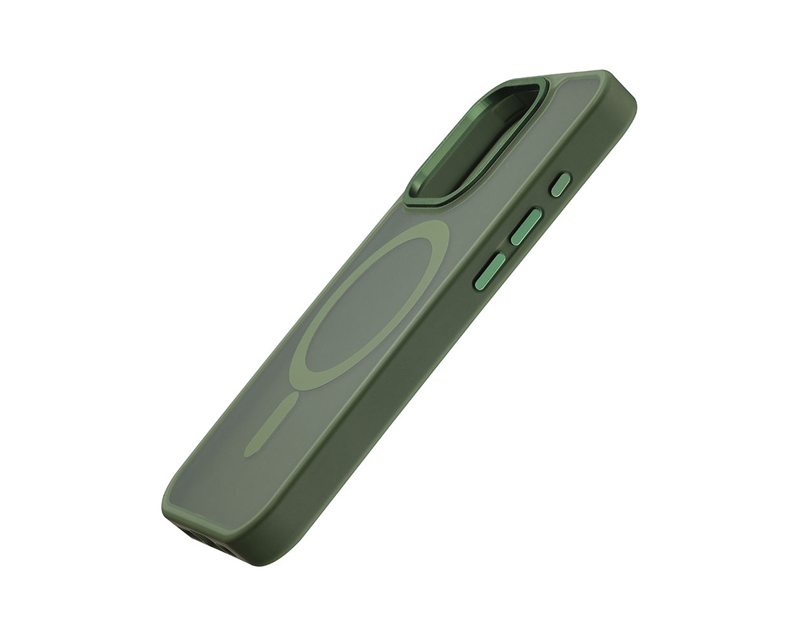 C&C - Berry skyddande skal med magnet för iPhone 15 Pro Max Green