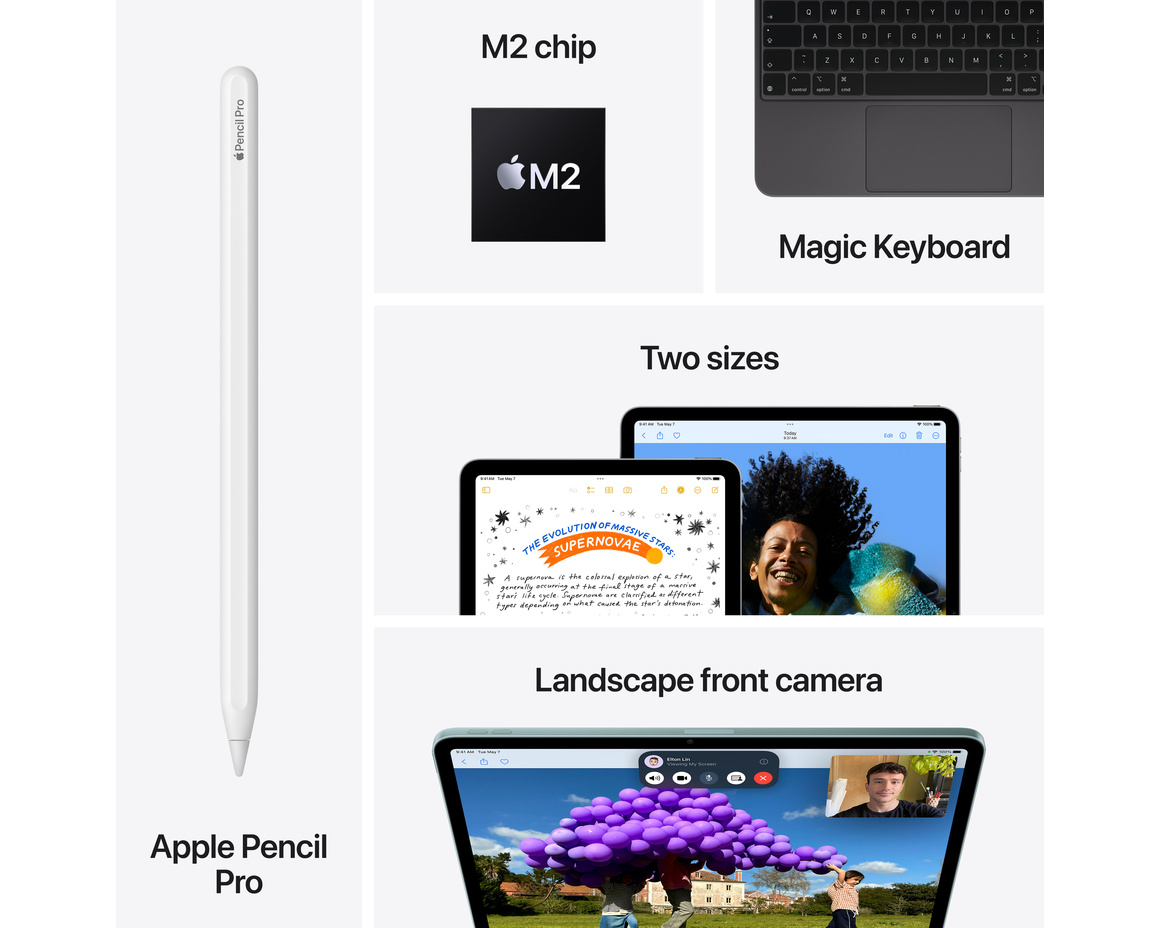 Apple iPad Air 11 (2024) Wi-Fi 512GB - Blå
