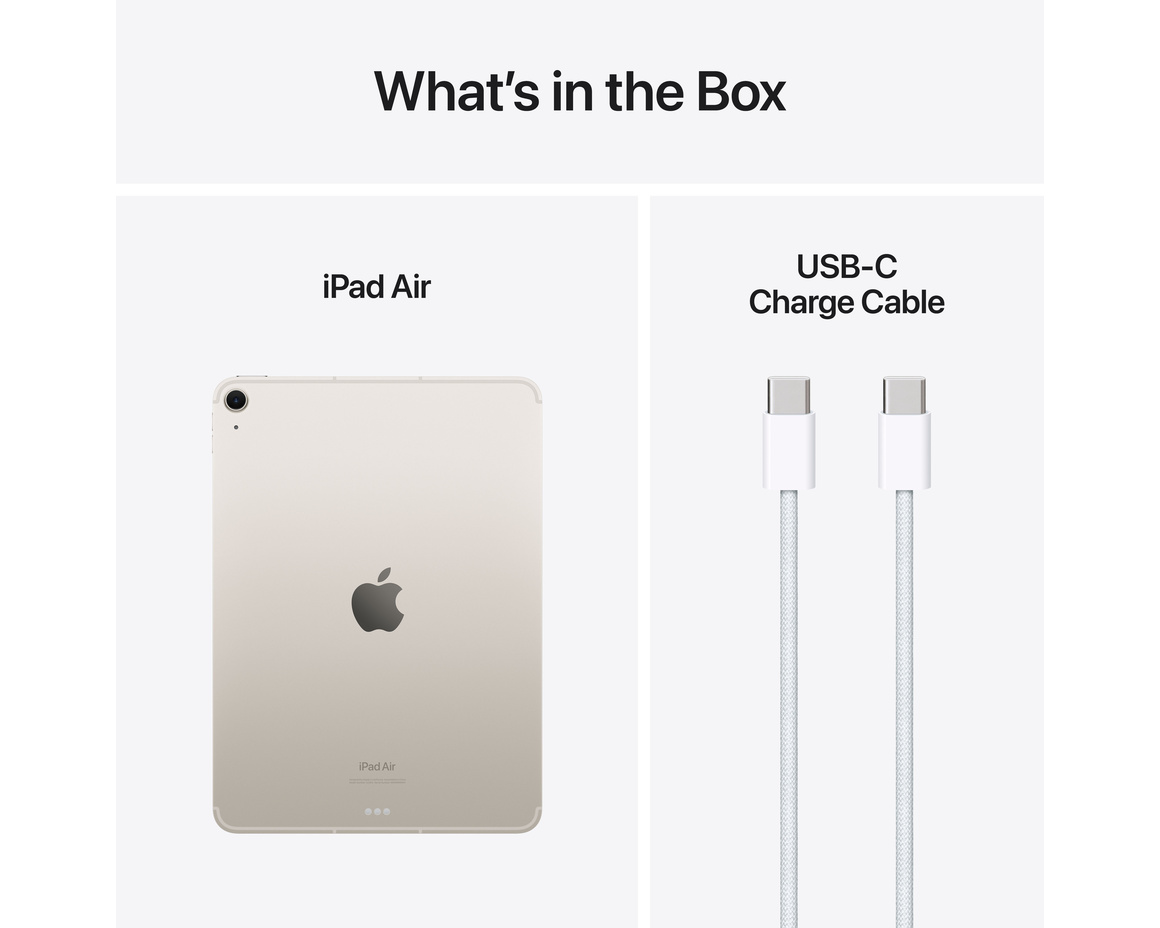 Apple iPad Air 11 (2024) Wi-Fi 1TB - Stjärnglans