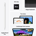 Apple iPad Air 13 (2024) Wi-Fi 256GB - Rymdgrå