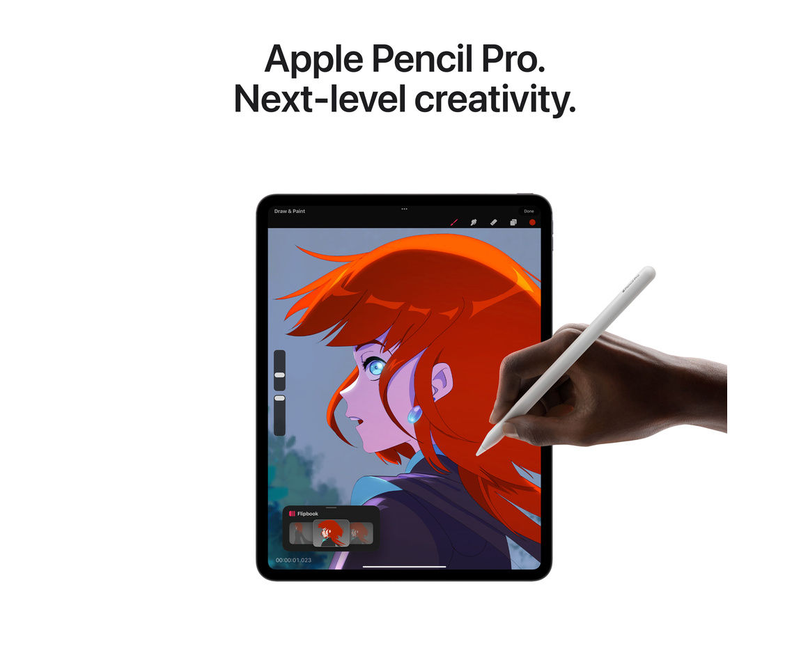 Apple iPad Pro 11 (2024) Wi-Fi 2TB med Standardglas - Silver