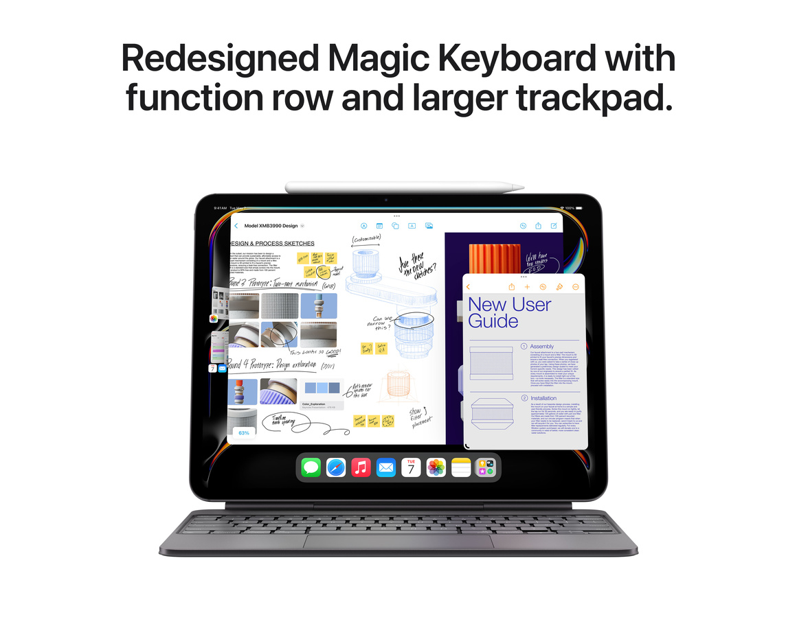 Apple iPad Pro 11 (2024) Wi-Fi 2TB med Standardglas - Silver
