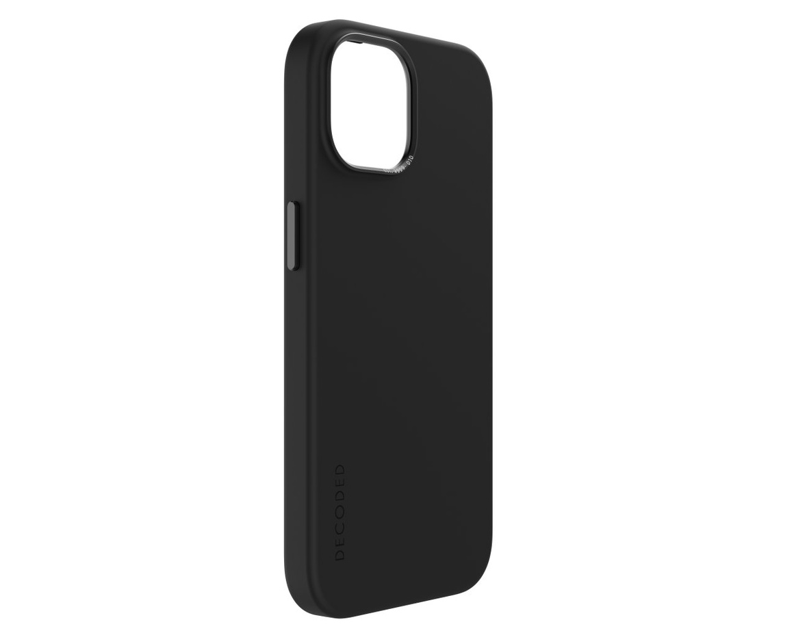 Decoded AntiMicrobial Silicone Backcover för iPhone 15 Pro Max Graphine