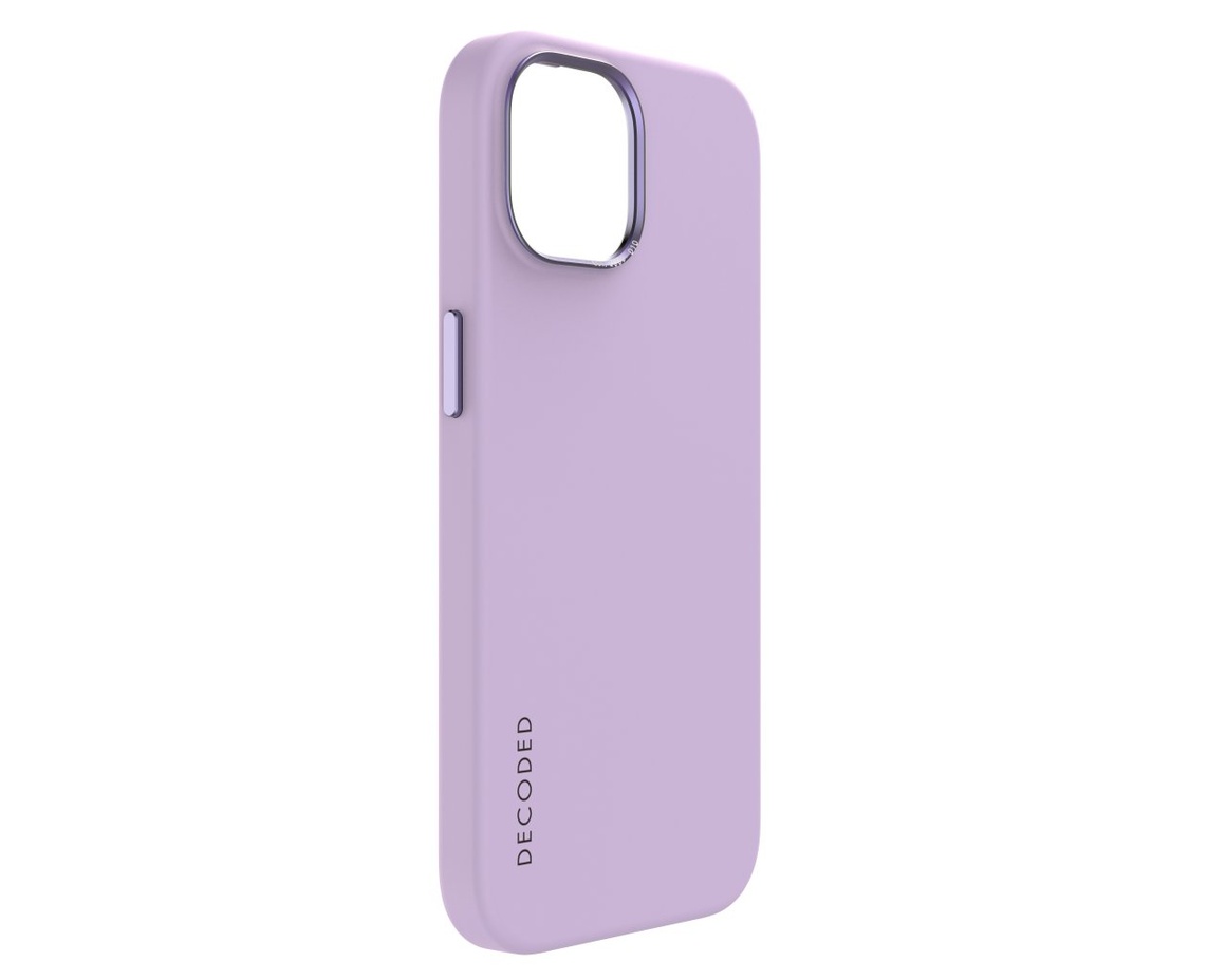 Decoded AntiMicrobial Silicone Backcover för iPhone 15 Pro Lavender