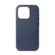 Decoded Leather Backcover för iPhone 15 Pro True Navy