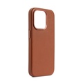 Decoded Leather Backcover för iPhone 15 Pro Tan