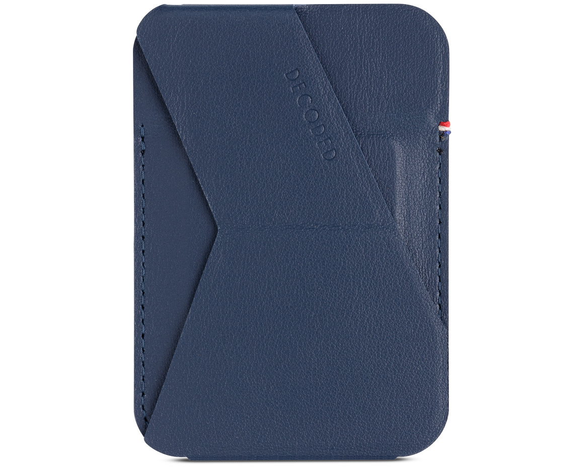 Decoded MagSafe Card Sleeve with stand V2 Navy