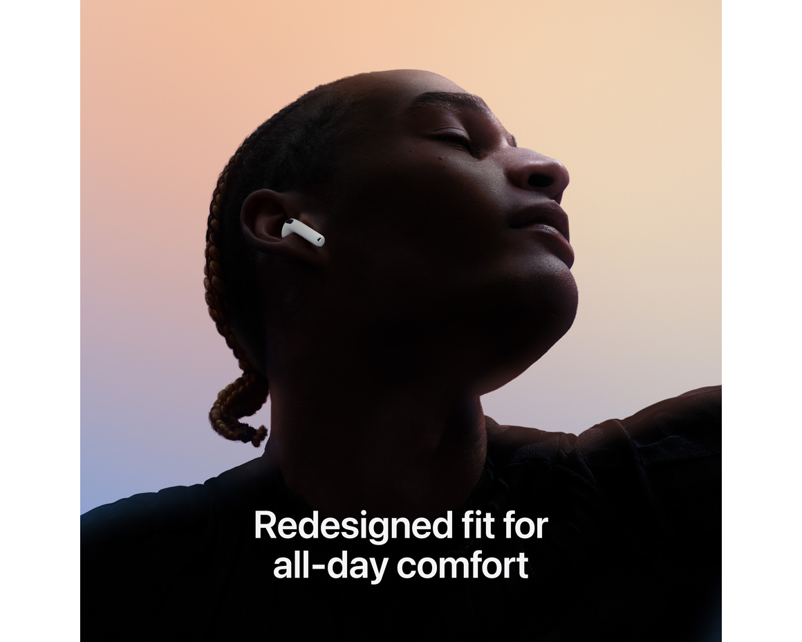 AirPods 4 med aktiv brusreducering