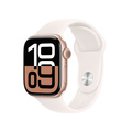 Apple Watch Series 10 GPS 42mm Roséguld Aluminiumboett med Rosé Sportband - S/M