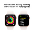 Apple Watch Series 10 GPS 42mm Roséguld Aluminiumboett med Rosé Sportband - S/M