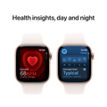 Apple Watch Series 10 GPS 42mm Roséguld Aluminiumboett med Rosé Sportband - S/M
