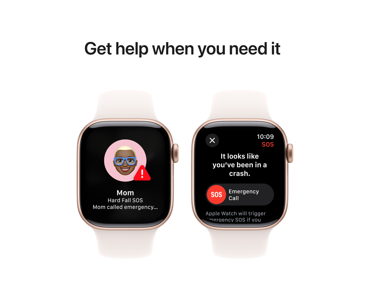 Apple Watch Series 10 GPS 42mm Roséguld Aluminiumboett med Rosé Sportband - S/M