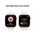 Apple Watch Series 10 GPS 42mm Roséguld Aluminiumboett med Rosé Sportband - S/M