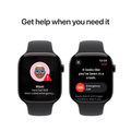 Apple Watch Series 10 GPS 46mm Gagatsvart Aluminiumboett med Svart Sportband - S/M