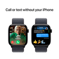 Apple Watch Series 10 GPS 42mm Gagatsvart Aluminiumboett med Svartlila Sportloop