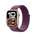 Apple Watch Series 10 GPS 42mm Roséguld Aluminiumboett med Plommon Sportloop