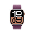 Apple Watch Series 10 GPS 42mm Roséguld Aluminiumboett med Plommon Sportloop