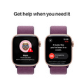 Apple Watch Series 10 GPS 42mm Roséguld Aluminiumboett med Plommon Sportloop