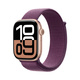 Apple Watch Series 10 GPS + Cellular 46mm Roséguld Aluminiumboett med Plommon Sportloop Apple Watch Series 10 GPS + Cellular 46mm Roséguld Aluminiumboett med Plommon Sportloop