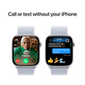 Apple Watch Series 10 GPS + Cellular 46mm Silver Aluminiumboett med Dimblå Sportloop