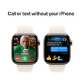 Apple Watch Series 10 GPS + Cellular 42mm Guld Titanboett med Stjärnglans Sportband - M/L