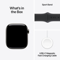 Apple Watch Series 10 Titanium med Sportband Skiffer 42mm M/L