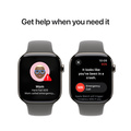 Apple Watch Series 10 GPS + Cellular 46mm Naturlig Titanboett med Granitgrå Sportband - M/L