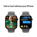 Apple Watch Series 10 GPS + Cellular 46mm Naturlig Titanboett med Granitgrå Sportband - M/L