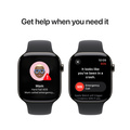 Apple Watch Series 10 GPS + Cellular 46mm Skiffer Titanboett med Svart Sportband - S/M