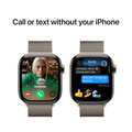 Apple Watch Series 10 GPS + Cellular 42mm Naturlig Titanboett med Naturlig Milanesisk loop
