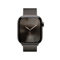 Apple Watch Series 10 GPS + Cellular 42mm Skiffer Titanboett med Skiffer Milanesisk loop