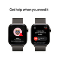 Apple Watch Series 10 GPS + Cellular 42mm Skiffer Titanboett med Skiffer Milanesisk loop