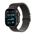 Apple Watch Ultra 2 GPS + Cellular 49mm Svart Titanboett med Svart Titan Milanesisk loop Medium