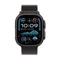 Apple Watch Ultra 2 GPS + Cellular 49mm Svart Titanboett med Svart Titan Milanesisk loop Medium