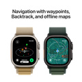 Apple Watch Ultra 2 GPS + Cellular 49mm Naturlig Titanboett med Blå Terrängloop - S/M