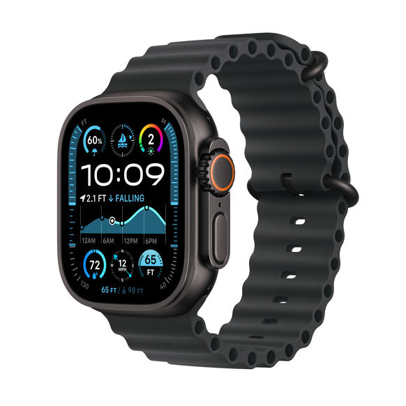 Apple Watch Ultra 2 GPS + Cellular 49mm Svart Titanboett med Svart havsband