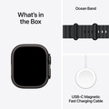 Apple Watch Ultra 2 GPS + Cellular 49mm Svart Titanboett med Svart havsband