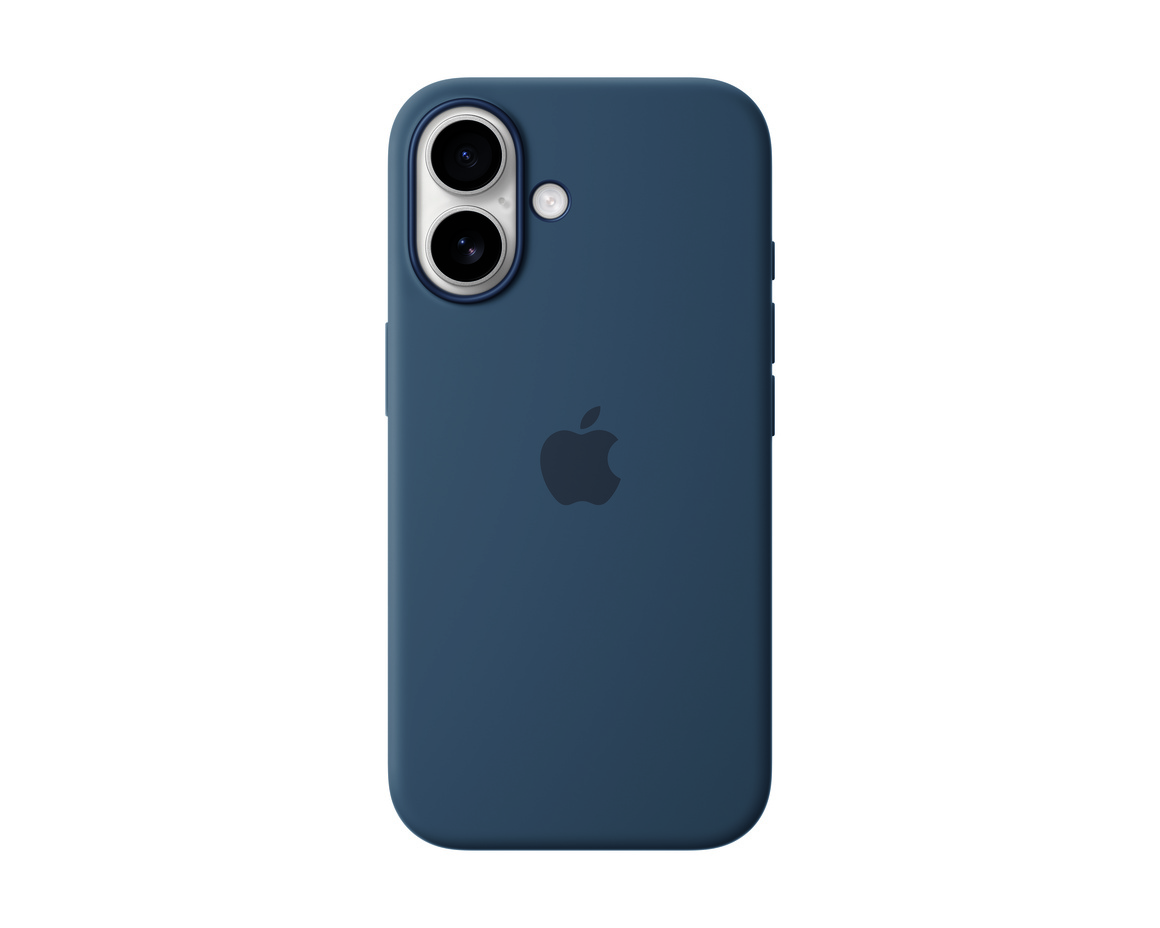 Apple iPhone 16 Silikonskal med MagSafe Denim