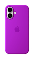 Apple iPhone 16 Silikonskal med MagSafe Lila fuchsia