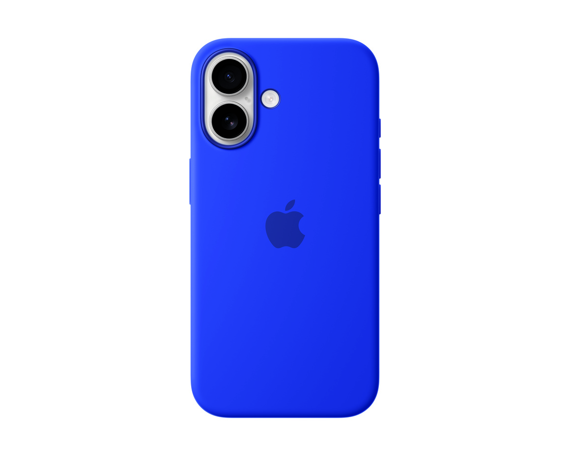 Apple iPhone 16 Silikonskal med MagSafe Ultramarin