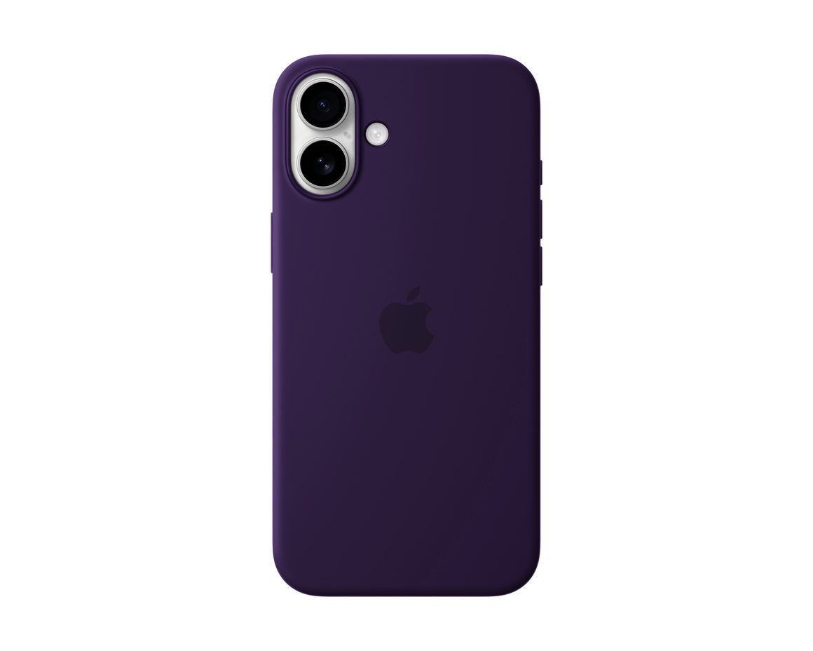 Apple iPhone 16 Plus Silikonskal med MagSafe Plommon