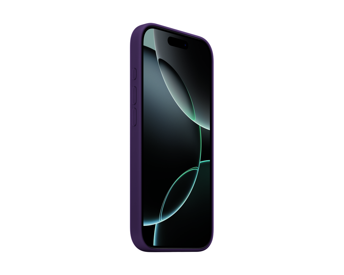Apple iPhone 16 Pro Silikonskal med MagSafe Plommon