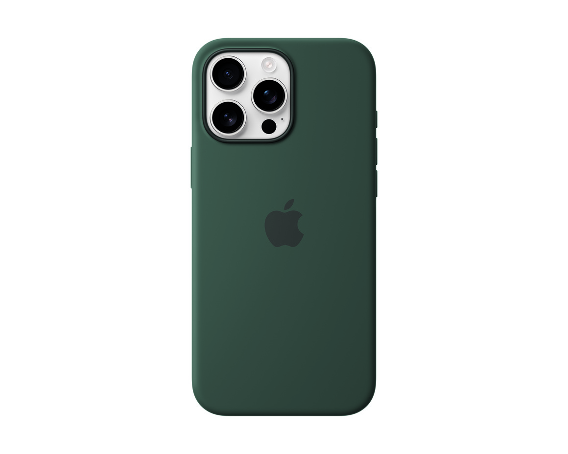 Apple iPhone 16 Pro Max Silikonskal med MagSafe Blågrön