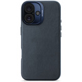 Decoded - Leather Backcover till iPhone 16 Marinblå