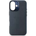 Decoded - Leather Backcover till iPhone 16 Marinblå