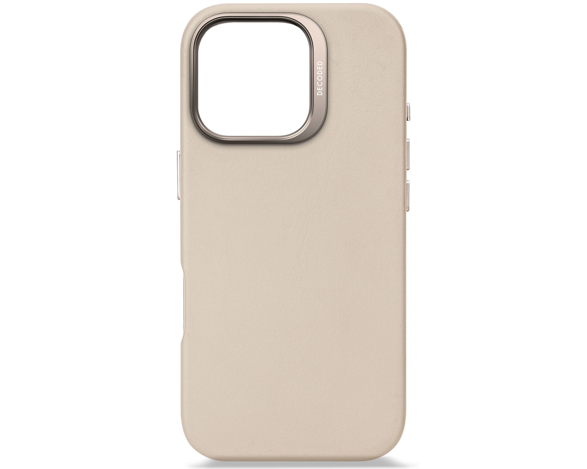 Decoded - Leather Backcover till iPhone 16 Pro Clay