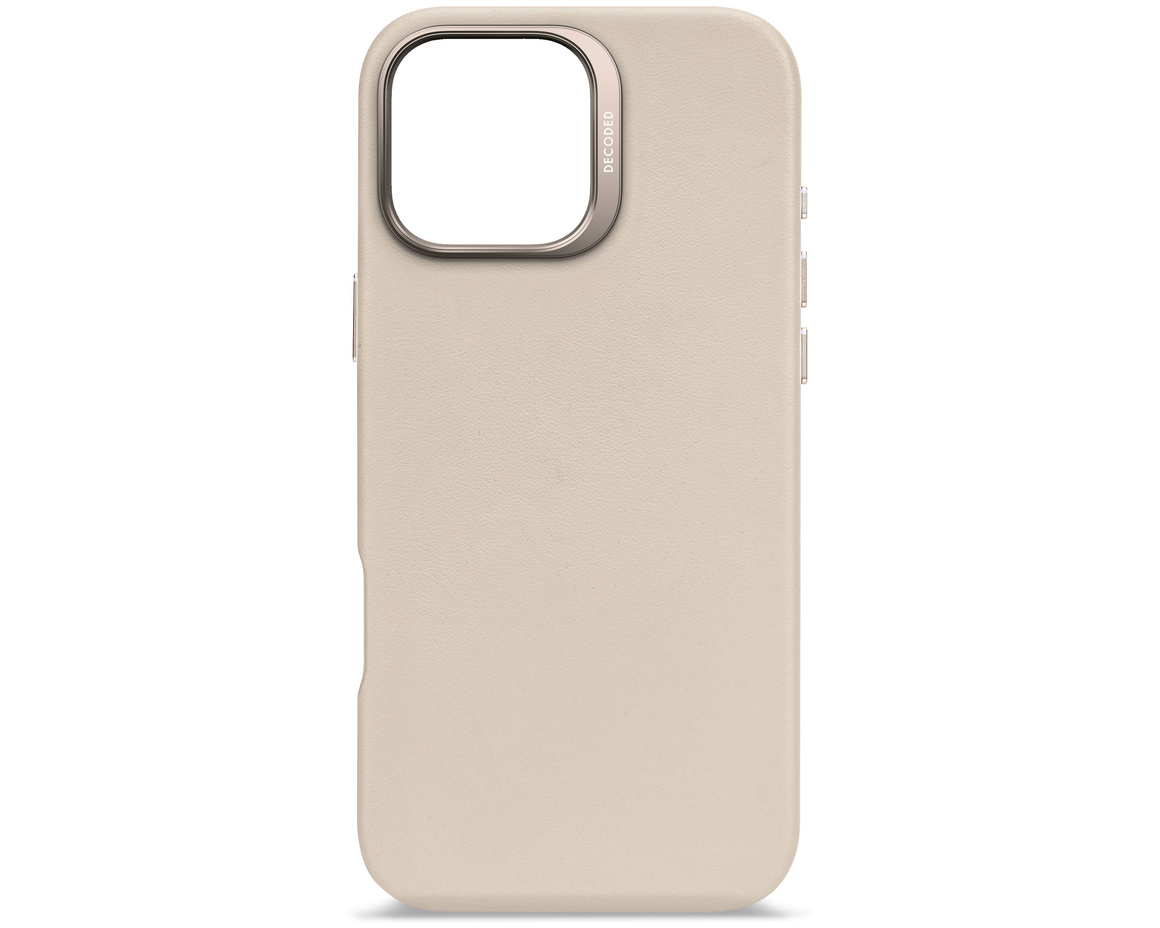 Decoded - Leather Backcover till iPhone 16 Pro Max Clay