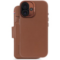 Decoded - Leather Detachable Wallet till iPhone 16 Brun