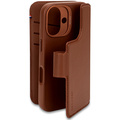 Decoded - Leather Detachable Wallet till iPhone 16 Brun